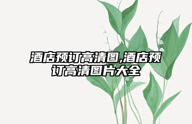 酒店預(yù)訂高清圖,酒店預(yù)訂高清圖片大全