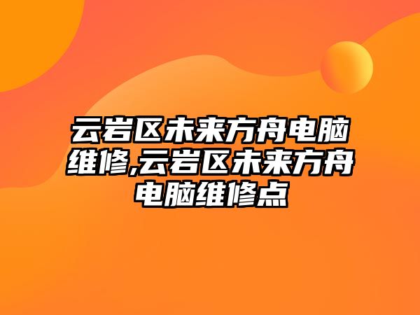 云巖區未來方舟電腦維修,云巖區未來方舟電腦維修點